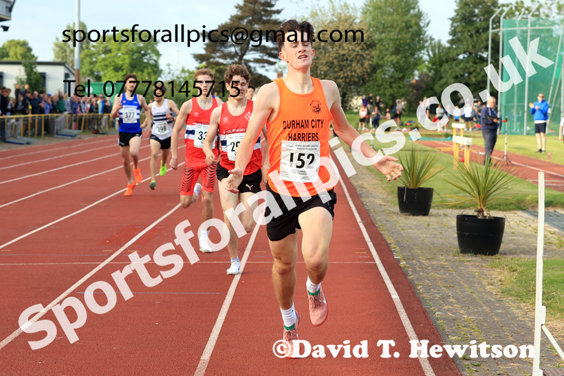 Jimmy Hedley 800 metres, 2026 NEGP 2, Monkton Stadium, Wednesday, May 27th. Photo: David T. Hewitson/Sports for All Pics